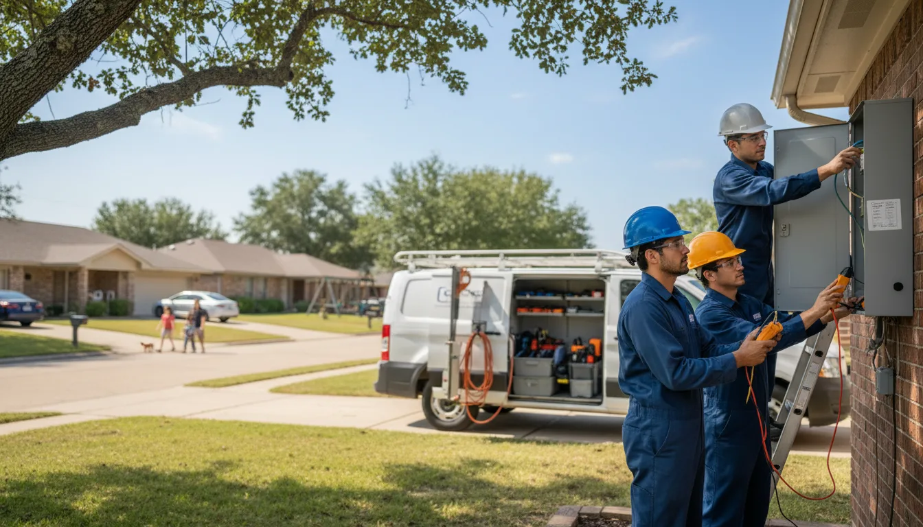 Certified electrician providing emergency electrical services in Rushville, NE